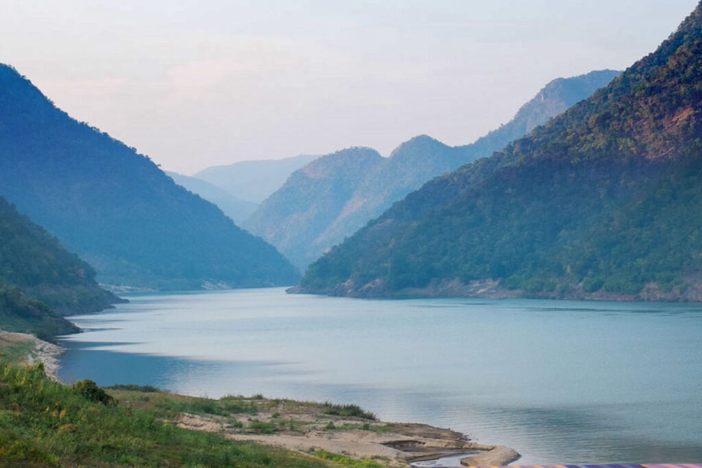 Lush green hills of Papikondalu along the Godavari River
